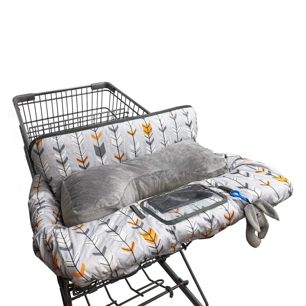 Shopping Cart Cover for Baby, High Chair Cover for Boy Girl, Infant Grocery Cart Cushion...