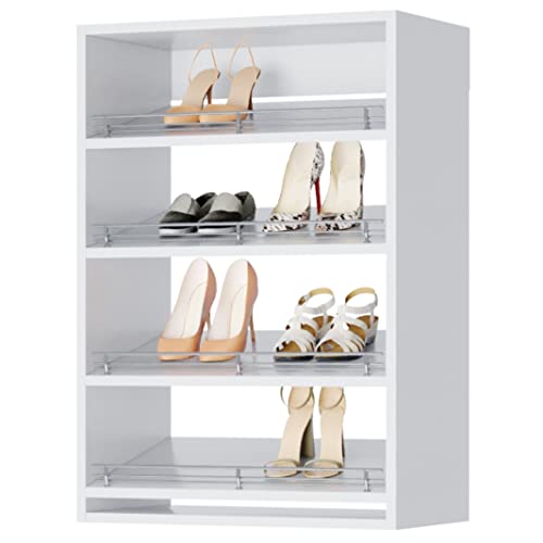 Short Closet Shelves Tower - Modular Closet System with Shoe Shelves (4) - Corner Closet...