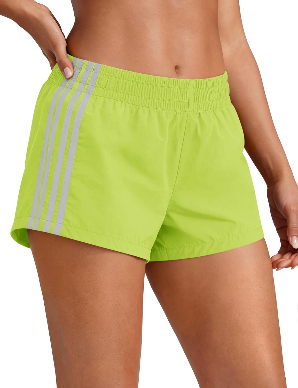 Shorts for Women Sweat Track Athletic Shorts Summer Low Rise Mini Side Stripes Gym Y2k Cute...