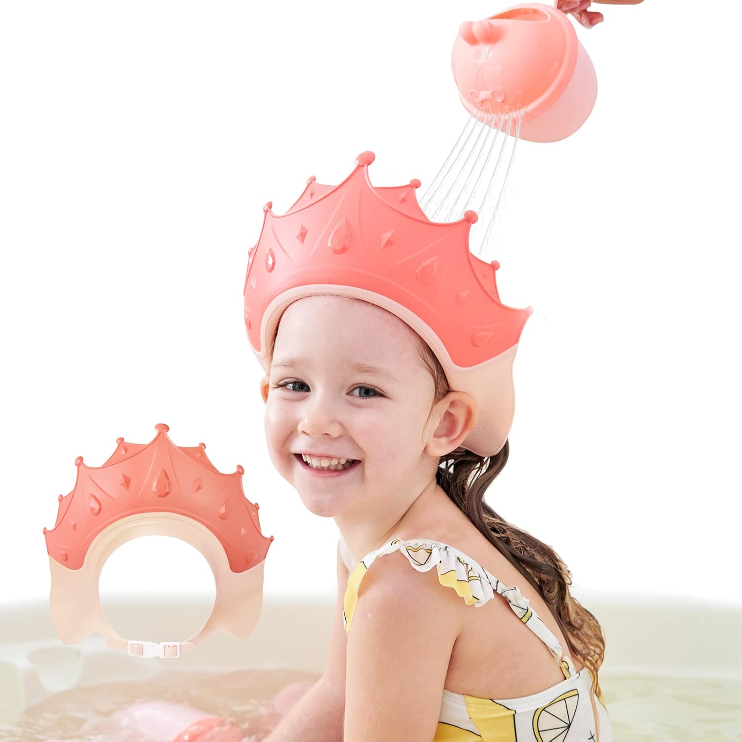 Shower Cap Children, Baby Safe Shampoo Cap, Baby Adjustable Shampoo Protection, Shampoo...