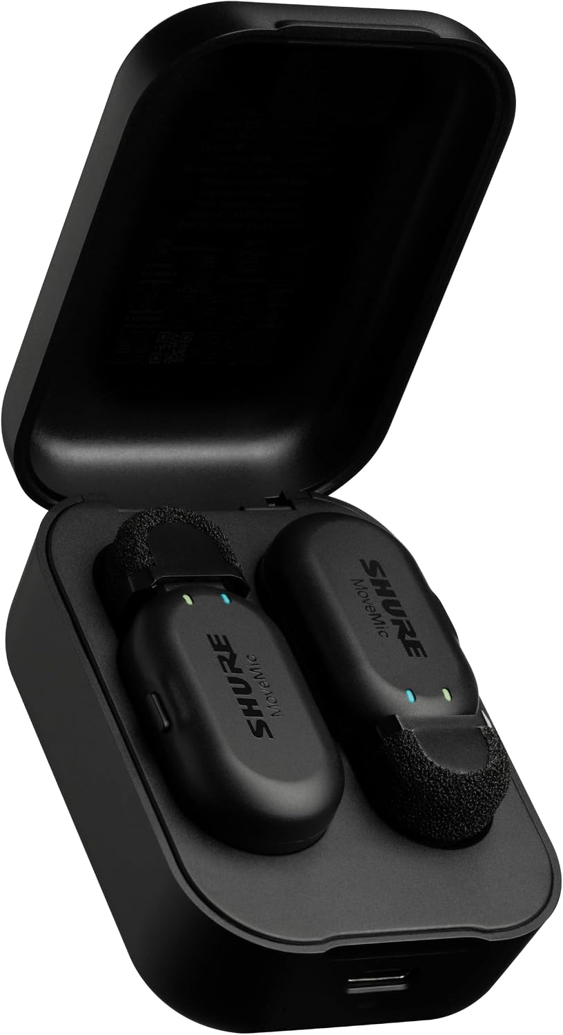 Shure MoveMic Two - Pro Direct to Phone Wireless Lavalier Microphones for iPhone & Android...