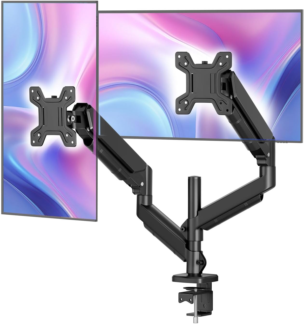 Simple Trending Dual Monitor Stand for 17-27 inch Computer Screens, Computer Stand...