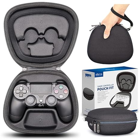 sisma Carry Case Compatible with PS4 Wireless Controller, Dual Shock 4 Controller Holder...