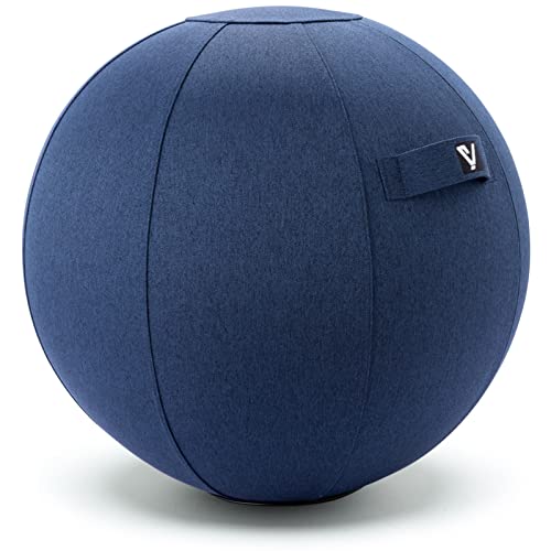 Sitting Ball Chair for Office and Home, Pilates Exercise Yoga Ball with Cover for Balance... image