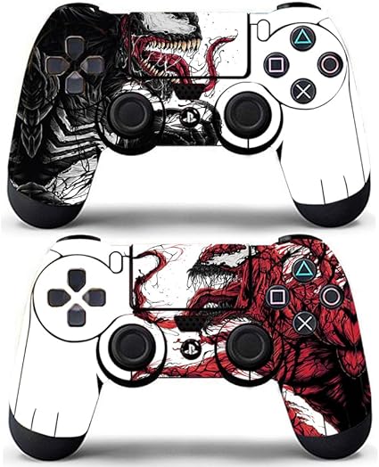 Skin Covers Vinyl Stickers Cover Alien Monster Wrap Compatible with PS4 Controller Remote...