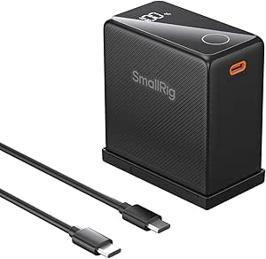 SMALLRIG 10500mAh NP-F970 Replacement Battery, PD 36W Fast Charging, 3.5H Fully Charged, for...