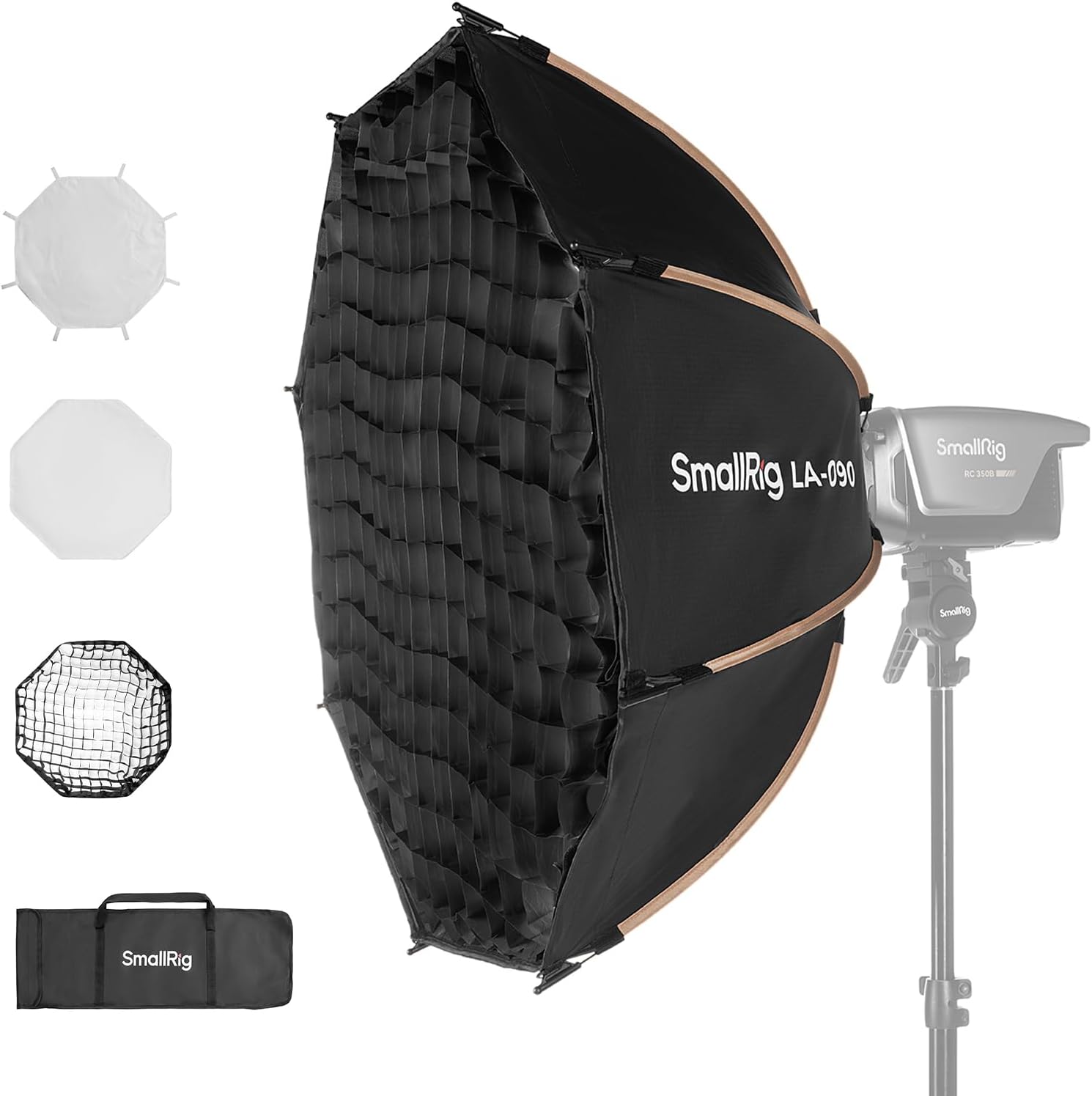 SmallRig 35"/90cm Softbox LA-O90 Quick Release Octagon Soft Box for Bowens Mount COB Lights...