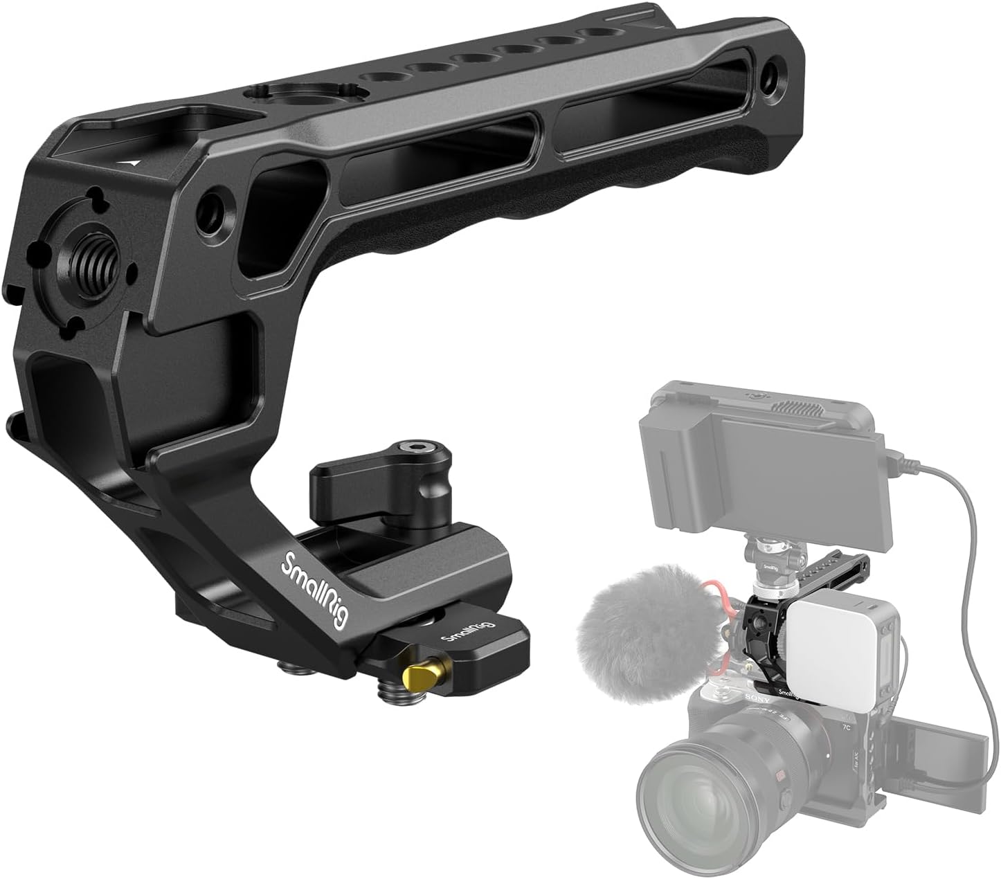 SmallRig Lightweight NATO Top Handle, Quick Release NATO Grip w/NATO Rail for DSLR Camera...