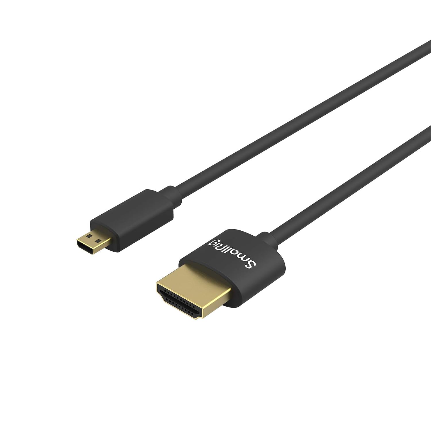 SMALLRIG Micro Ultra Thin HDMI Cable 35cm/1.15Ft (D to A), Super Flexible Slim High Speed 4K...