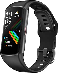 Smart Watch Fitness Tracker with 24/7 Heart Rate, Blood Oxygen Blood Pressure Monitor Sleep...