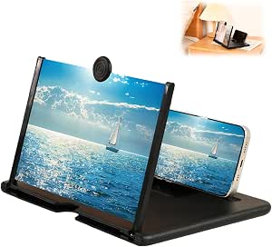 Smartphone Screen Magnifier, 3D HD Mobile Phone Magnifier Projector Screen Enlarger for...