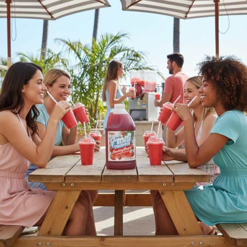 Snappy Frosti Tropics Strawberry Daiquiri Slushie Mix, 1/2 Gallon, Slushy Syrup for... image