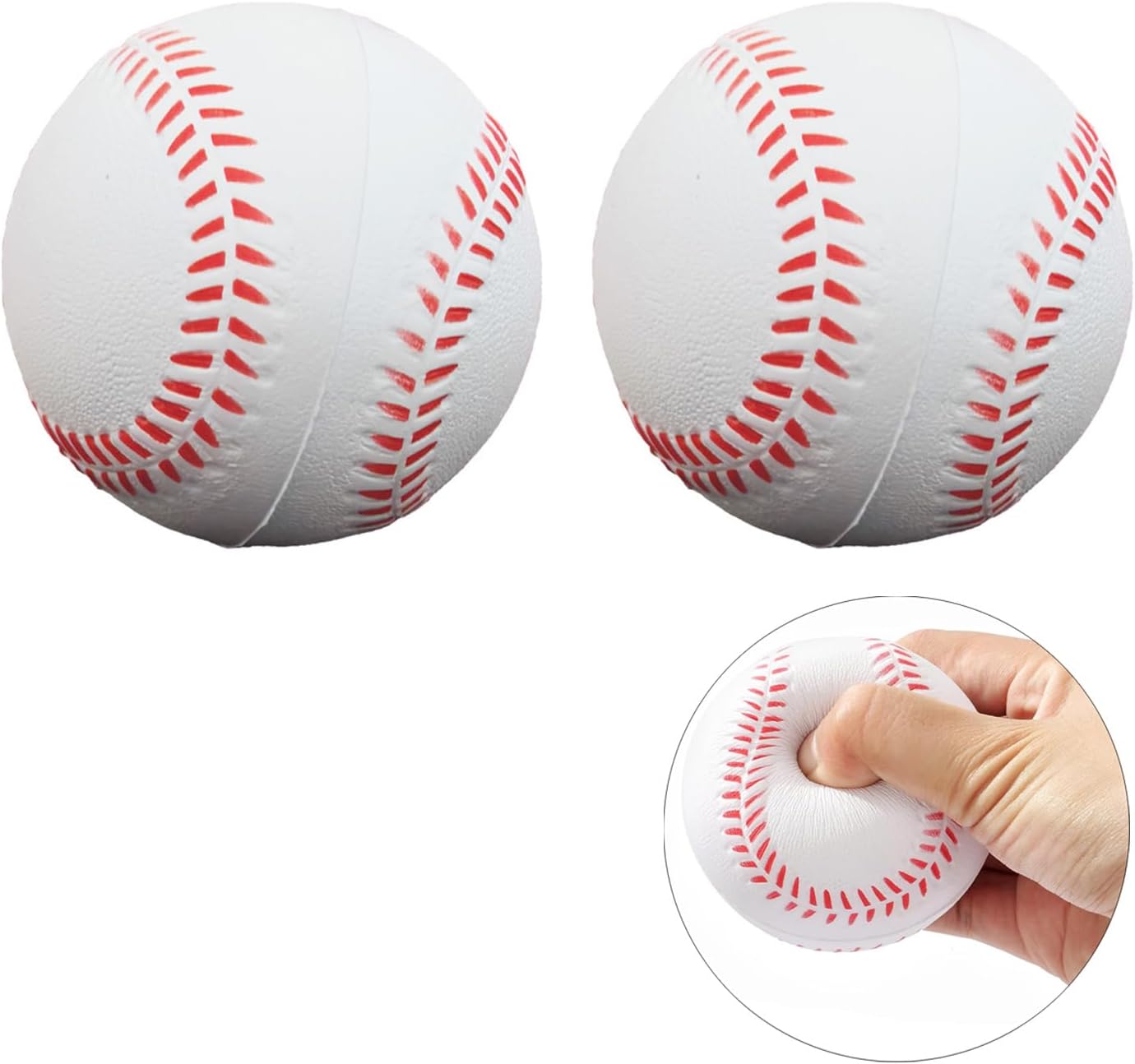 Soft Foam Baseballs Practice Training Ball for Beginners Squeeze Ball Safe Throwing Catching...