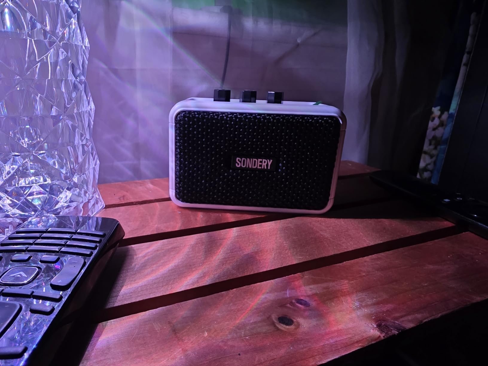 Sondery Mini Guitar Amp for Electric Guitars 5W Two Speakers Rechargeable Portable Pratice...
