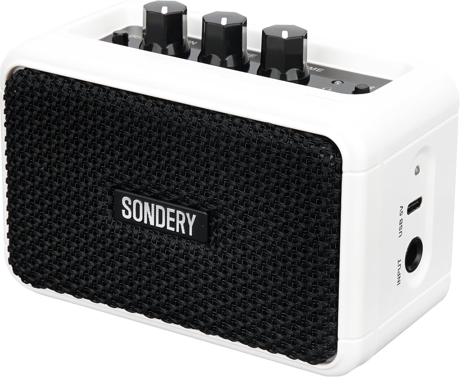 Sondery Mini Guitar Amp for Electric Guitars 5W Two Speakers Rechargeable Portable Pratice... image