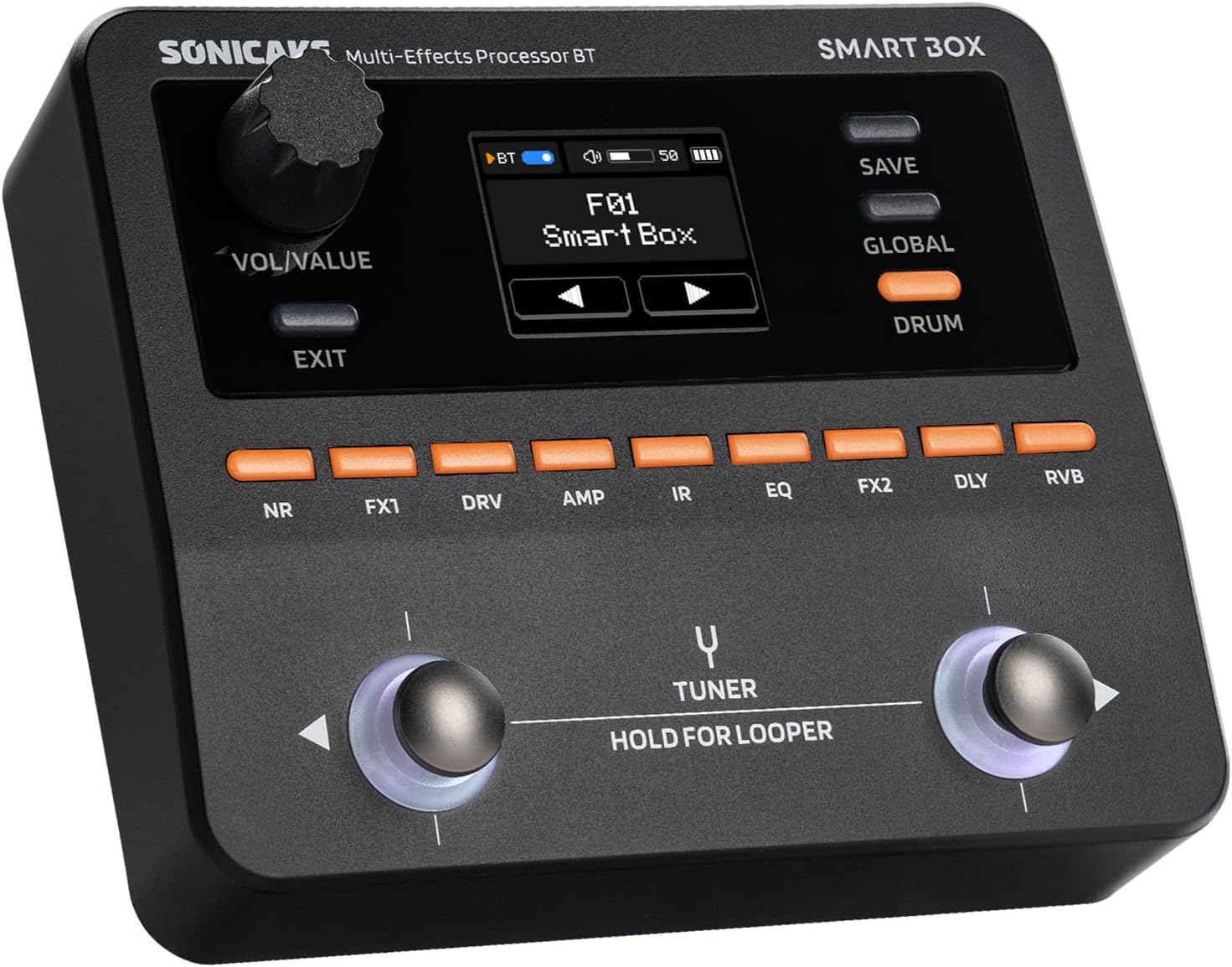 SONICAKE QME-20 Smart Box - Multi Effects Pedal for Guitar with 130+ Effects, NAM/IR...