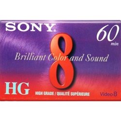 Sony P6-60HG 60 Minute High Grade 8mm Tape