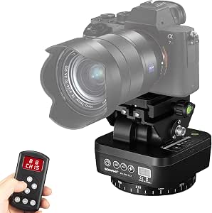 Soonpho M4 Motorized Rotating Panoramic Tripod Head, Remote Control Pan Tilt Head with...