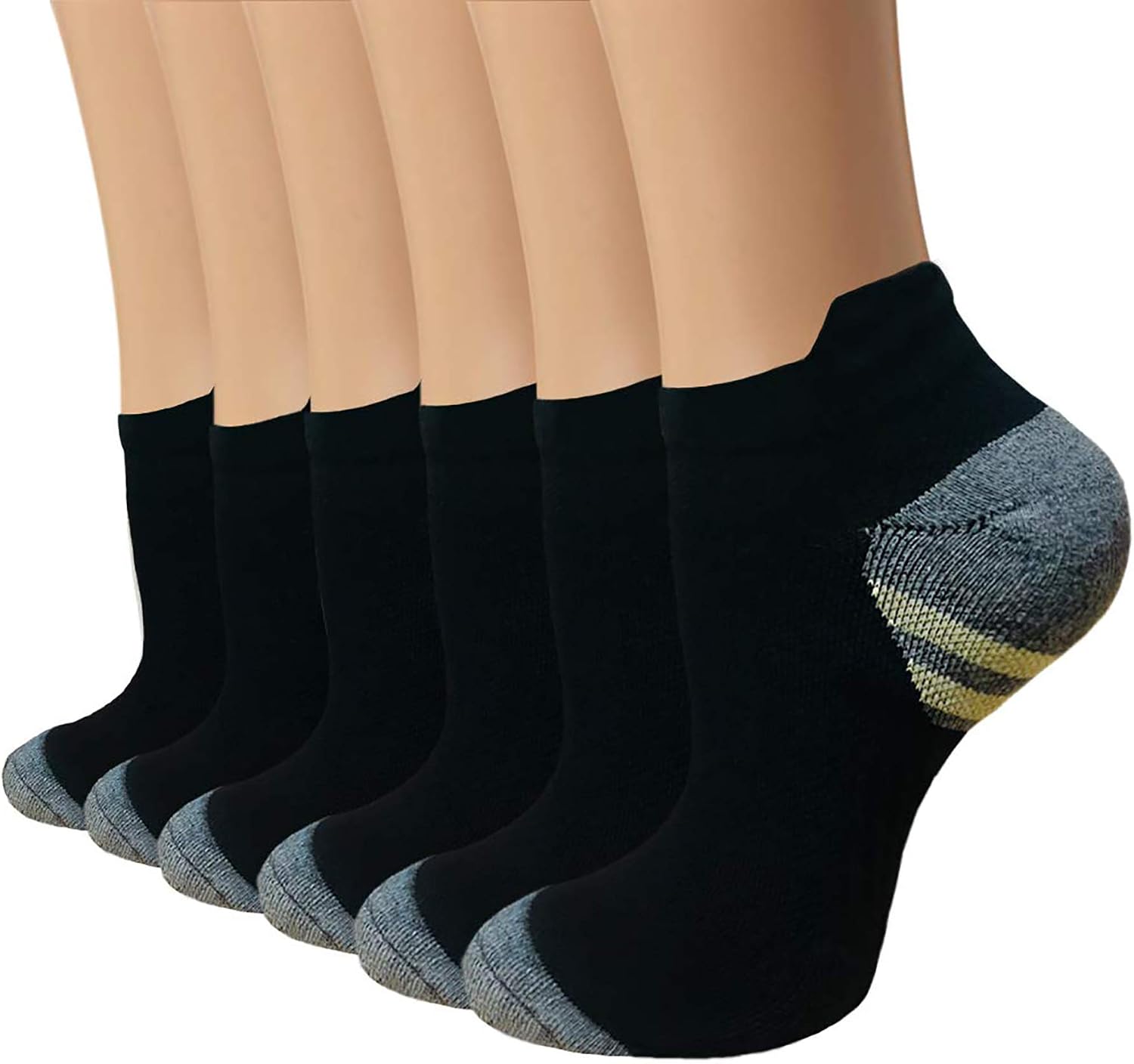 Sooverki Copper Compression Socks Women and Men 6 Pairs - Circulation Arch Support Plantar...