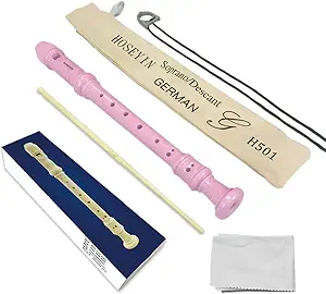 Soprano Recorder Baroque style German style C Key 8 Holes Soprano Recorder for Beginners...