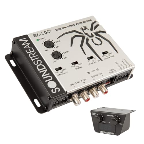 Soundstream Premium Bass Processor with Line Driver/Line Converter for Car Audio – High...