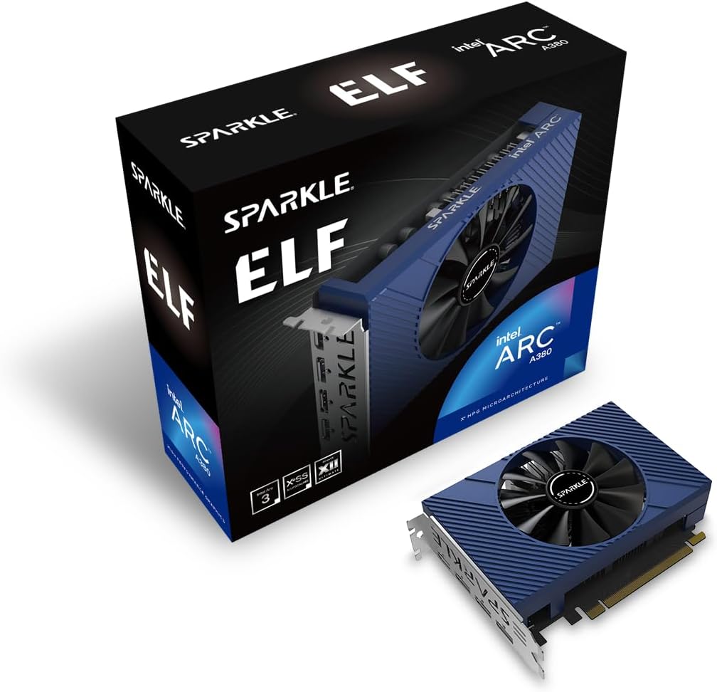 Sparkle Intel Arc A310 ECO, 4GB GDDR6, 50W TBP, Short Bracket is Included, Low-Profile...