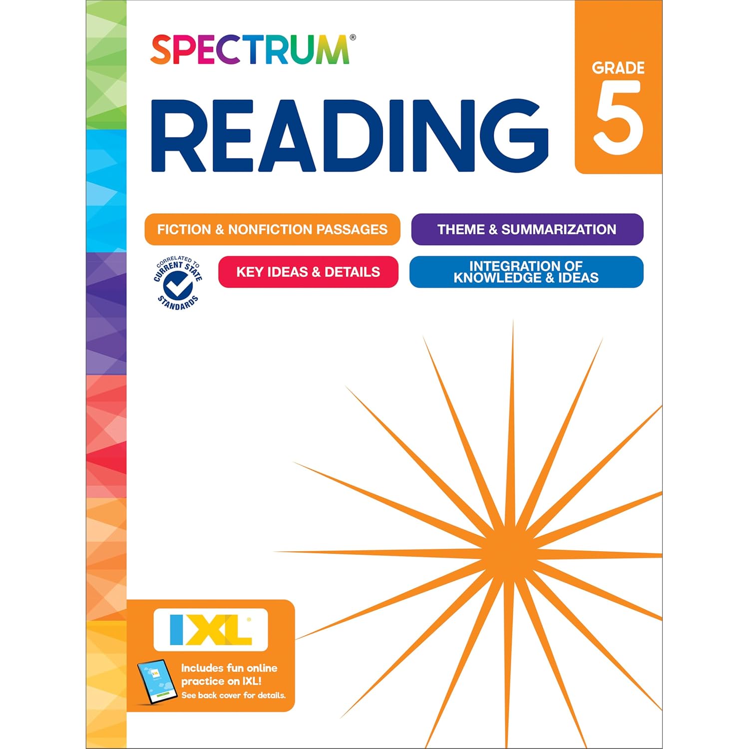 Spectrum Reading 5th Grade Workbooks, Activity Book Covering Nonfiction and Fiction...