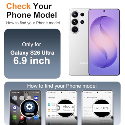 SPIDERCASE Magnetic for Samsung Galaxy S26 Ultra Case,[Built-in Invisible Kickstand]... image