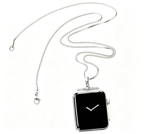 Stainless Steel Chain Necklace Smartwatch Band 42mm Series 3 2 1 / 44/45/46mm Series 10 9 8...