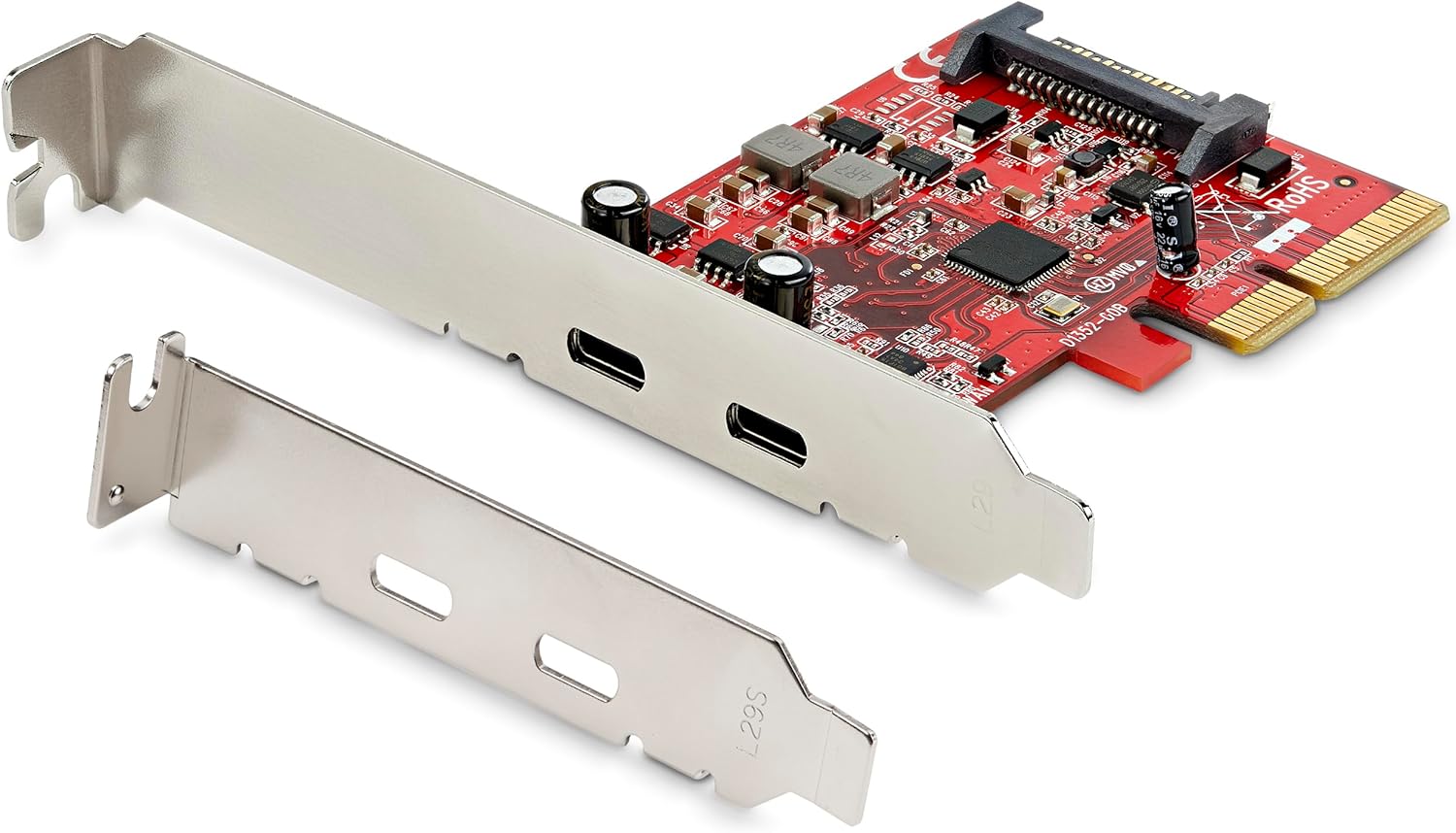 StarTech.com 2-Port USB 3.2 Gen 2 PCIe Card, USB-C 10Gbps PCI Express 3.0 x4 Adapter, Data...