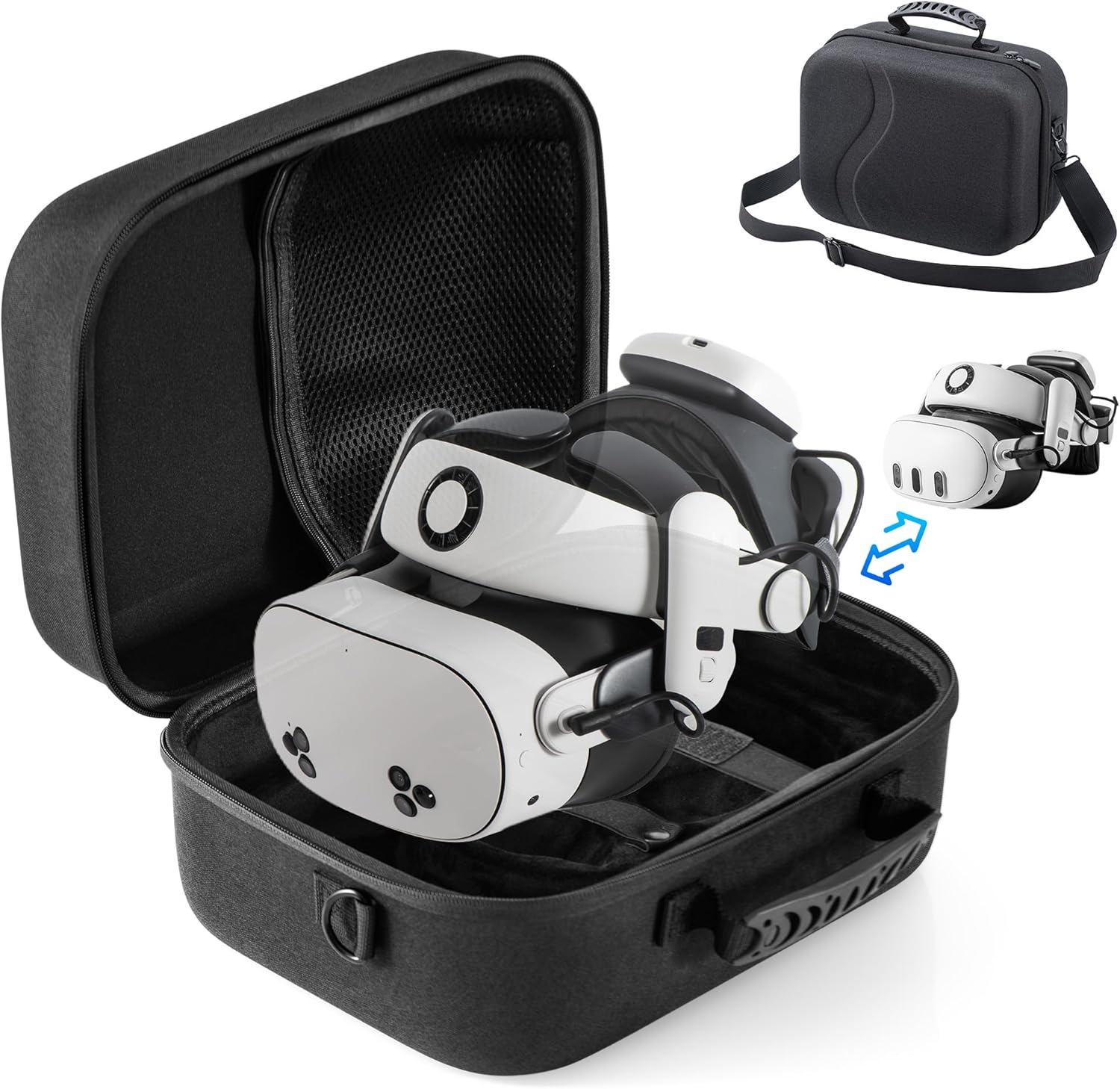STARTRC GAMES Large Carrying Case for Meta Quest 3/Quest 3S, Hard Travel Case for BOBOVR S3... image