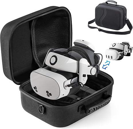STARTRC GAMES Large Carrying Case for Meta Quest 3/Quest 3S, Hard Travel Case for BOBOVR S3... image