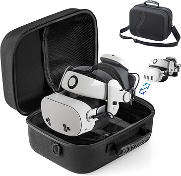 STARTRC GAMES Large Carrying Case for Meta Quest 3/Quest 3S, Hard Travel Case for BOBOVR S3... image
