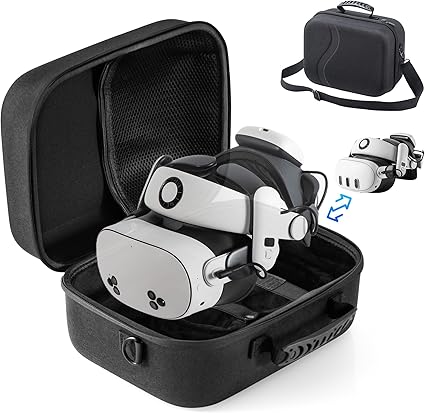 STARTRC GAMES Large Carrying Case for Meta Quest 3/Quest 3S, Hard Travel Case for BOBOVR S3...