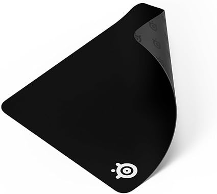 SteelSeries QcK Large Gaming Mousepad — Black — Non-Slip Silicone Rubber Base — Peak...