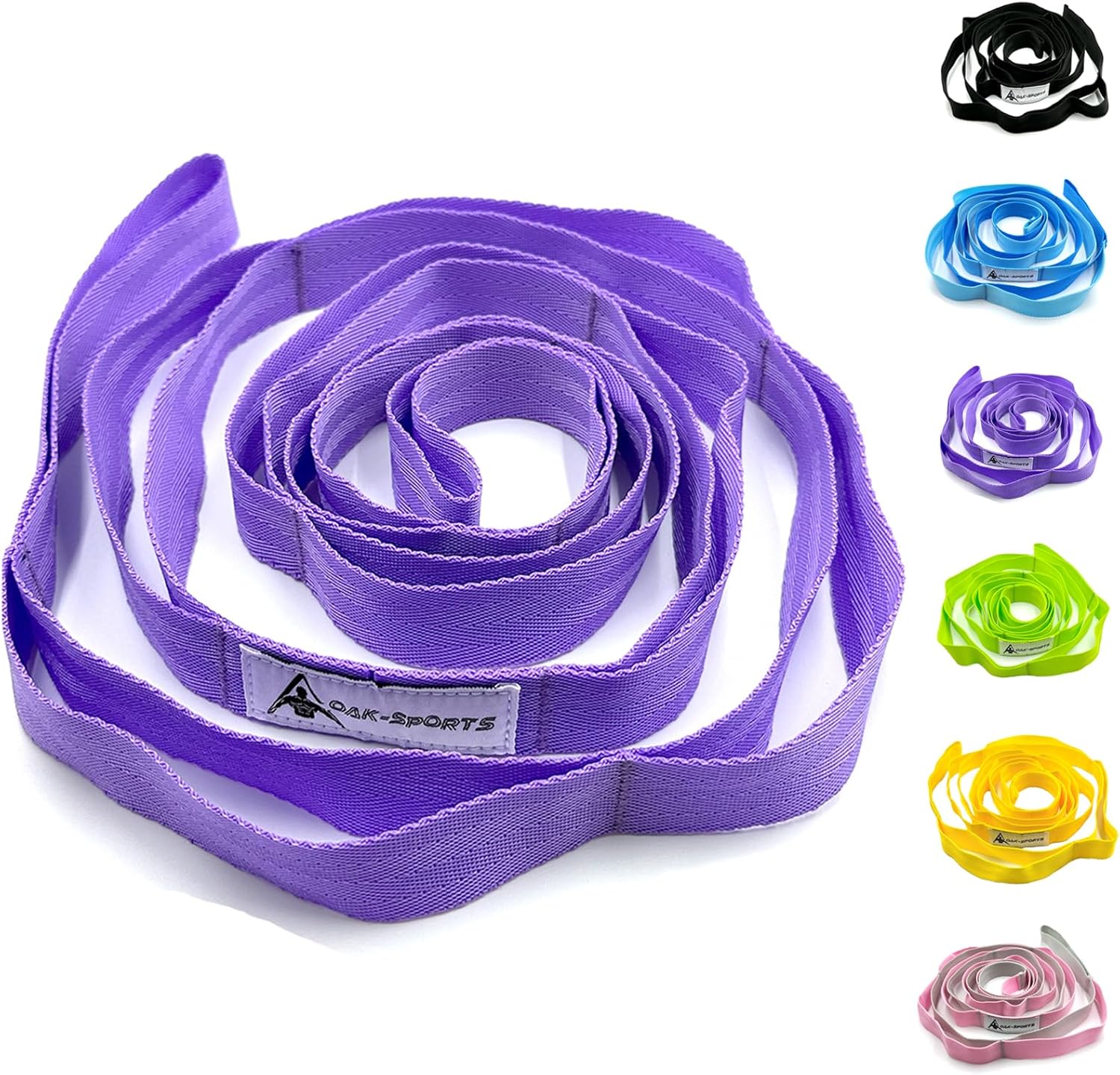 Stretching Strap Yoga Strap with Loops, Stretch Straps for Physical Therapy, Non-Elastic...