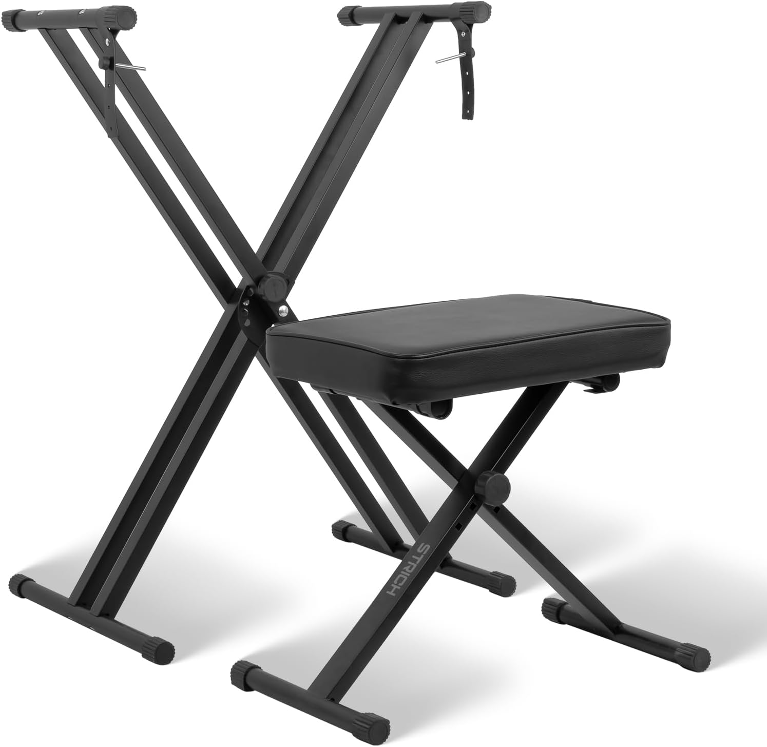 STRICH Piano Keyboard Stand Stool Set, Adjustable Double X-Style Portable Stand for 54-88...