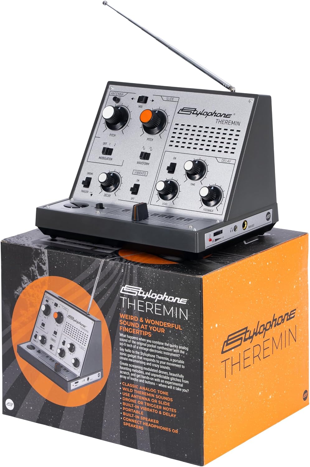 Stylophone Theremin – Award-Winning Portable Touch-Sensitive Synthesizer with Retro Analog...