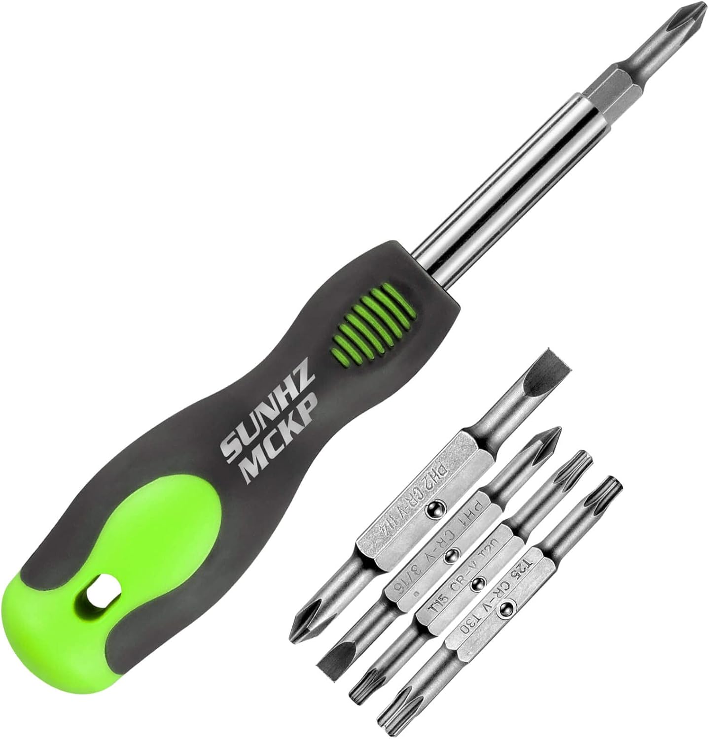 SUNHZMCKP 8 in 1 Screwdriver, Portable multi-purpose screwdriver set,High-Strength Bits...
