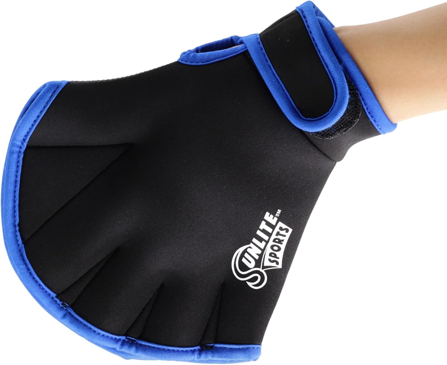 Sunlite Sports Water Fitness Gear, Foam Weights and Neoprene Swim Gloves for Aqua Exercise...