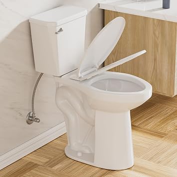 SUPERFLO 21 Inch High Toilet Elongated Extra Tall Toilets with Comfort Height Toilet Seat &... image