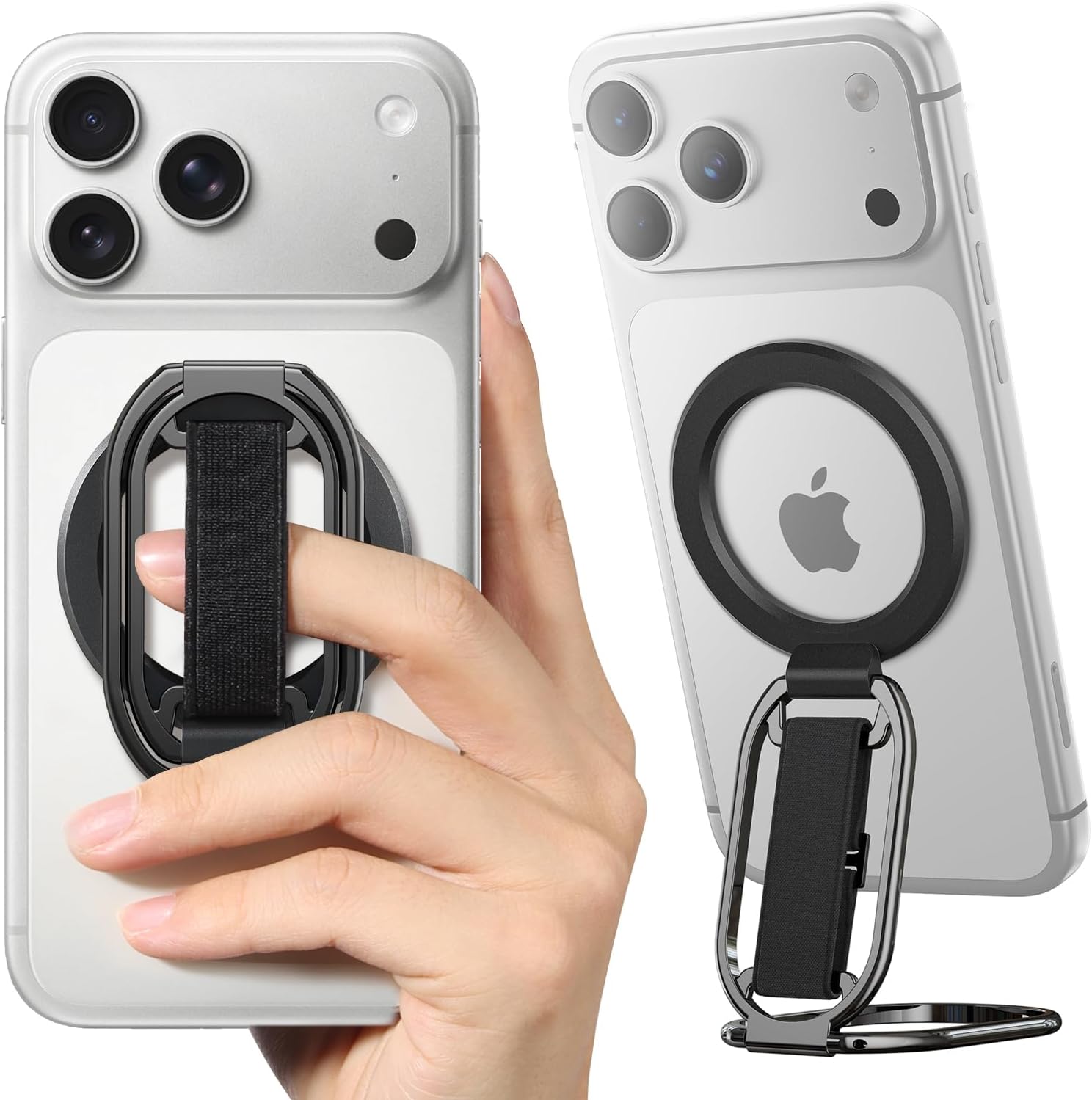 SUPERONE for MagSafe Phone Grip for MagSafe Kickstand Compatible with Mag Safe Finger Loop...