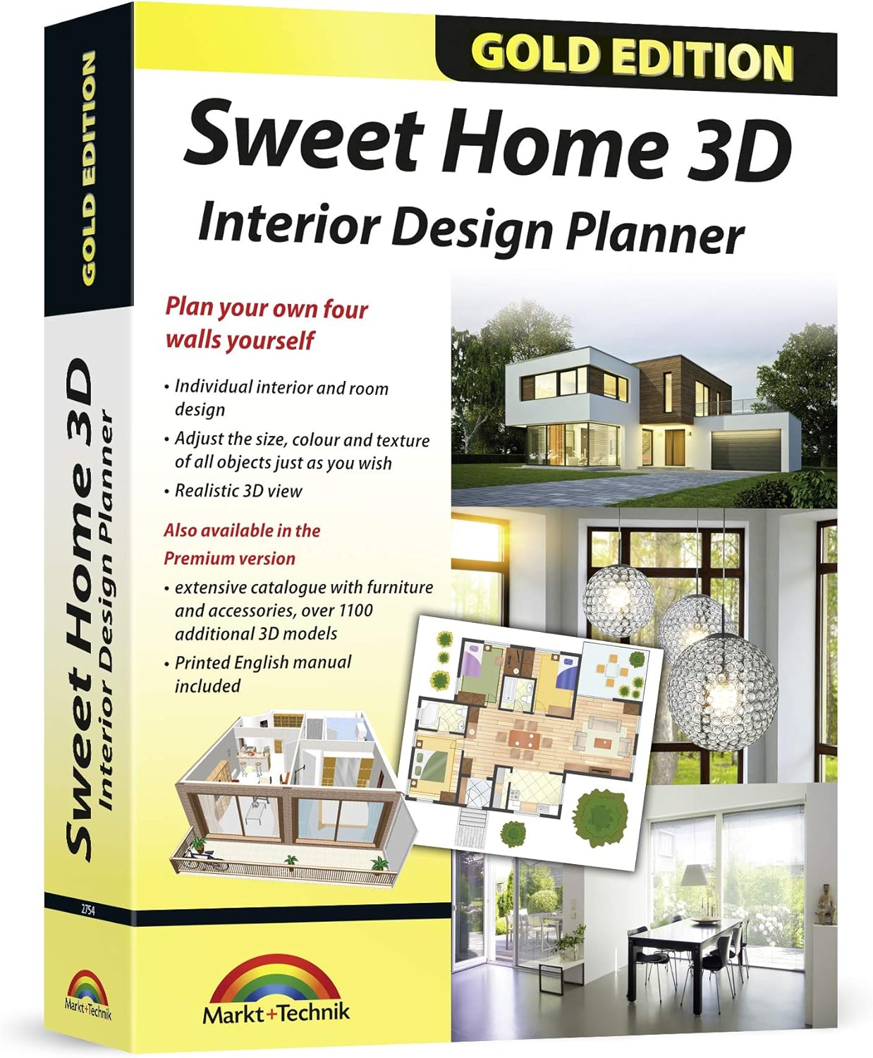 Sweet Home 3D - Interior Design Planner with an additional 1100 3D models and a printed...