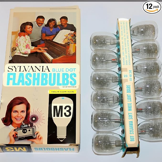 Sylvania M3 Blue Dot Camera Flashbulbs, (Pack of 12)