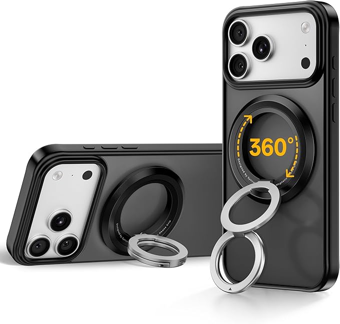 SYNCWIRE for MagSafe Phone Grip, 360° Rotation Magnetic Cell Phone Grip Magnetic Ring...