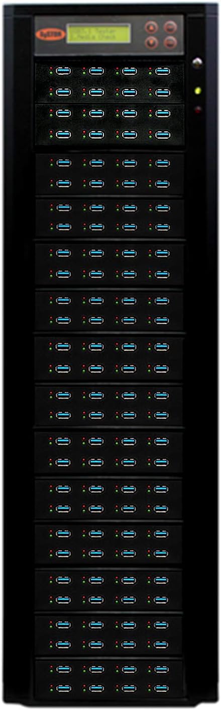 Systor 1 to 7 USB 3.0/3.1 Duplicator & Sanitizer 6GB/Min - Standalone Multiple Flash Memory...