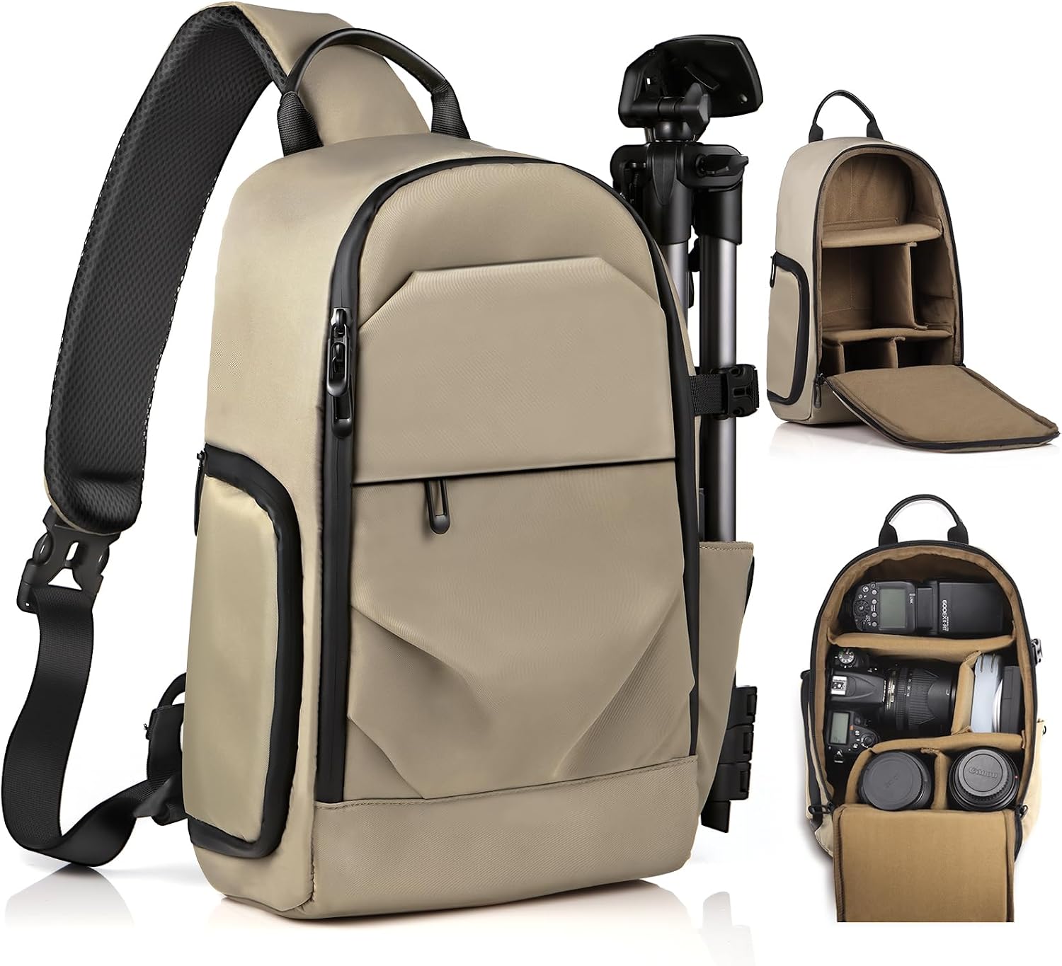 TAAOKA Camera Sling Bag, DSLR/SLR/Mirrorless Camera Backpack Case Shockproof Photography...