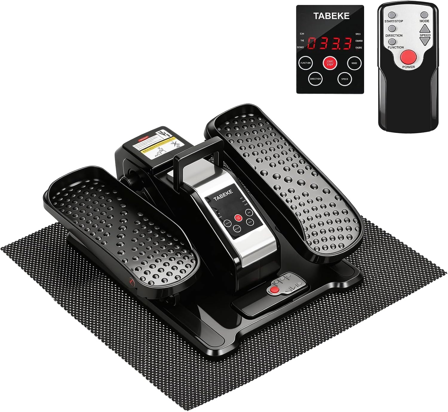 TABEKE Under Desk Elliptical Machine, Electric Ellipse Leg Exerciser for Senior with Remote...
