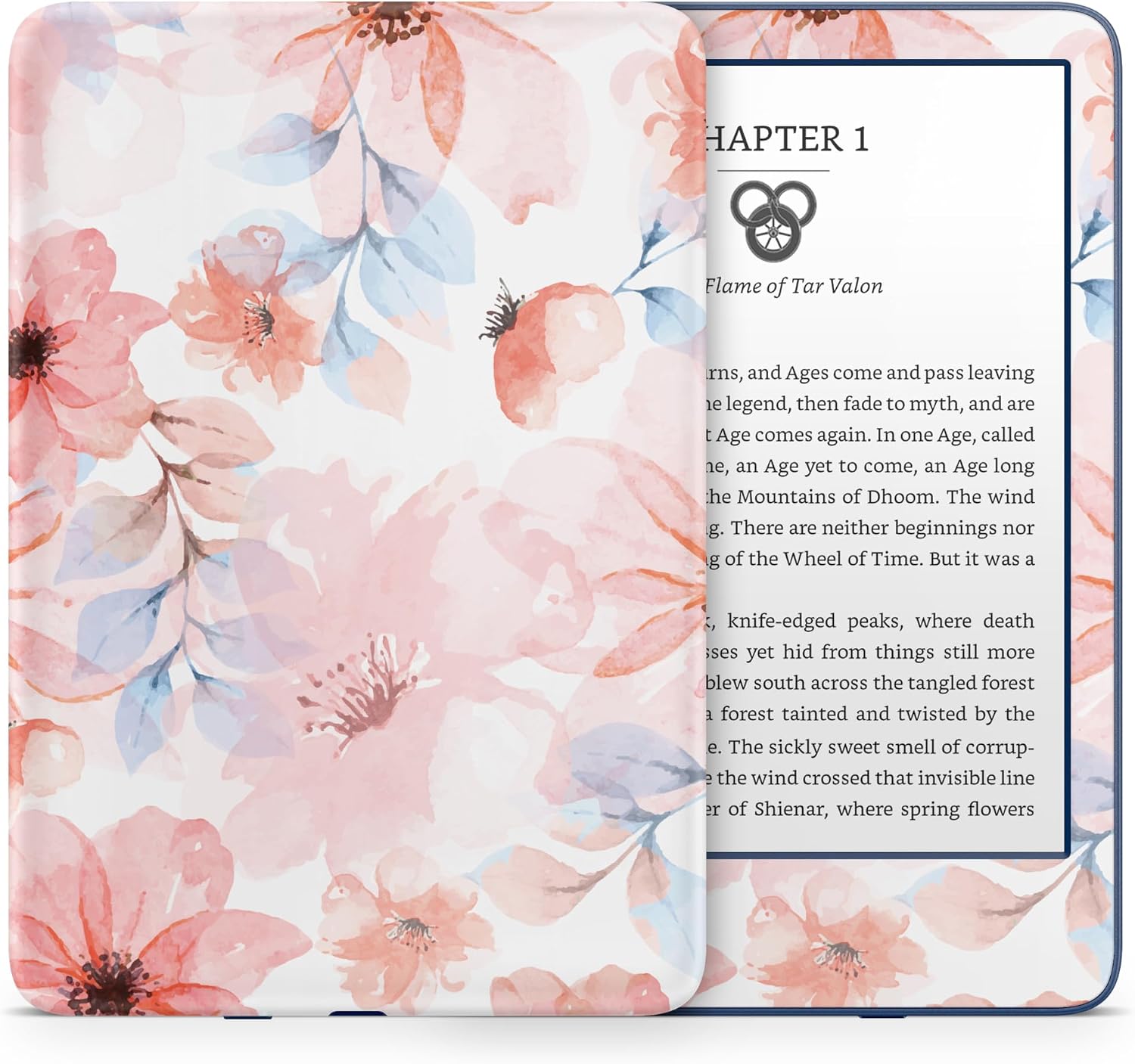 Tacky Design Floral Skin for Kindle Paperwhite Skin Wrap 2024 Decal Classic Color Vinyl...