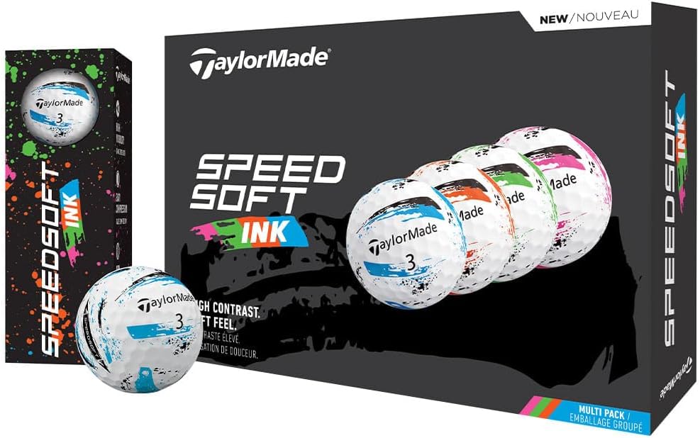 TaylorMade SpeedSoft Golf Balls, Maximum Distance with Ultra-Soft Feel, Perfect for Off The...